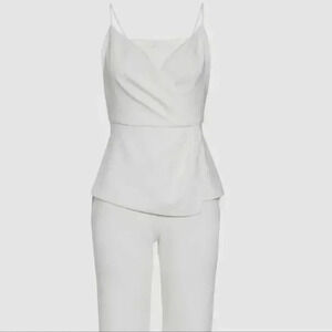 Black Halo Women's Ivory Peplum Top 